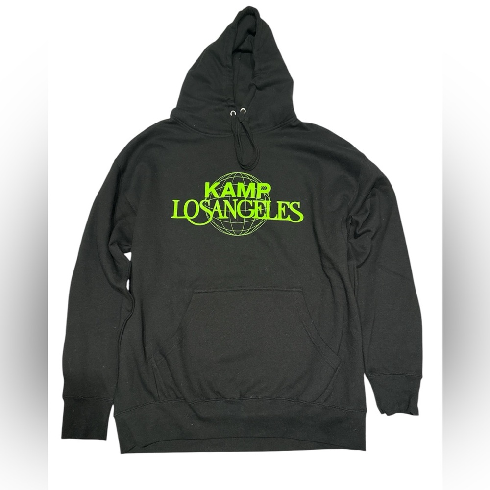 Kamp LosAngeles mens black hoodie sweater size medium black sweater for men.